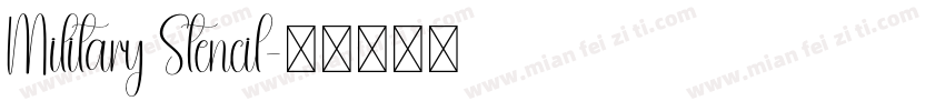 Military Stencil字体转换